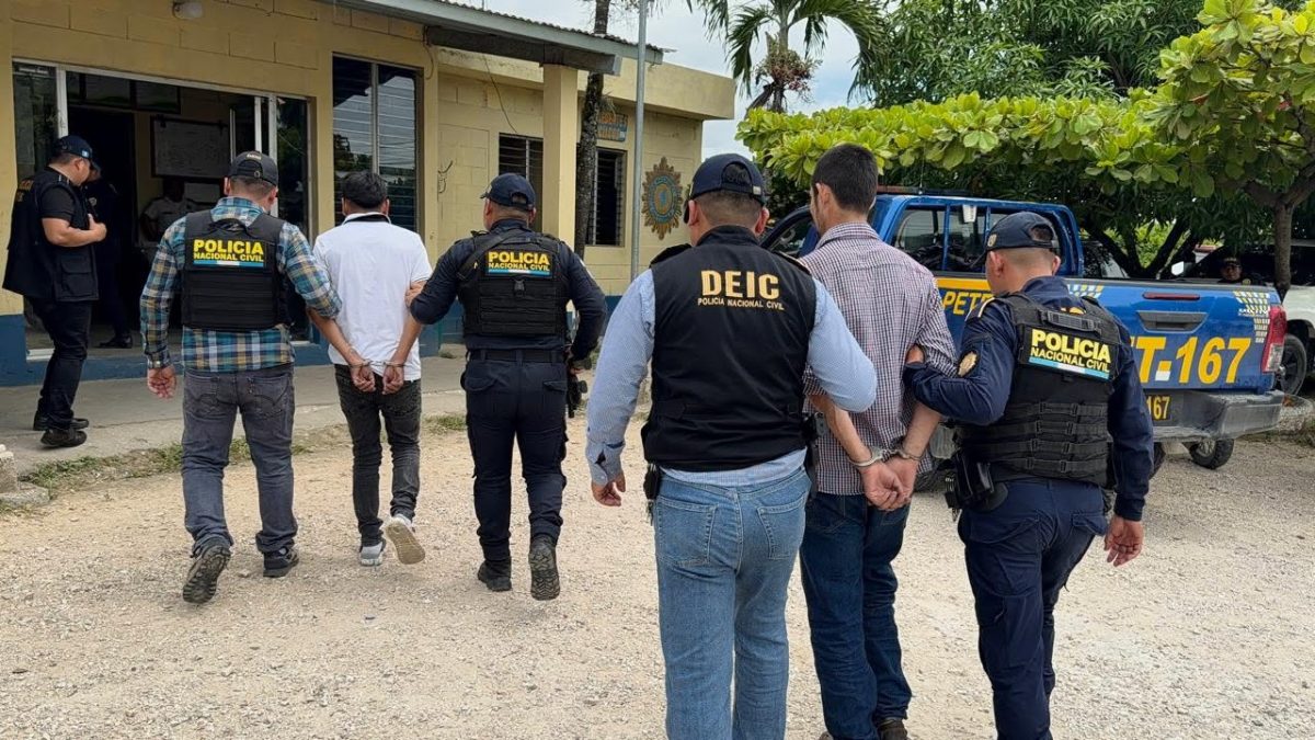 Capturados en Guatemala los presuntos responsables del crimen. PNC Guatemala