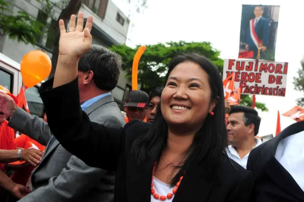 Keiko Fujimori presentó en 2011 su primera candidatura presidencial. AFP/VIA GETTY IMAGES