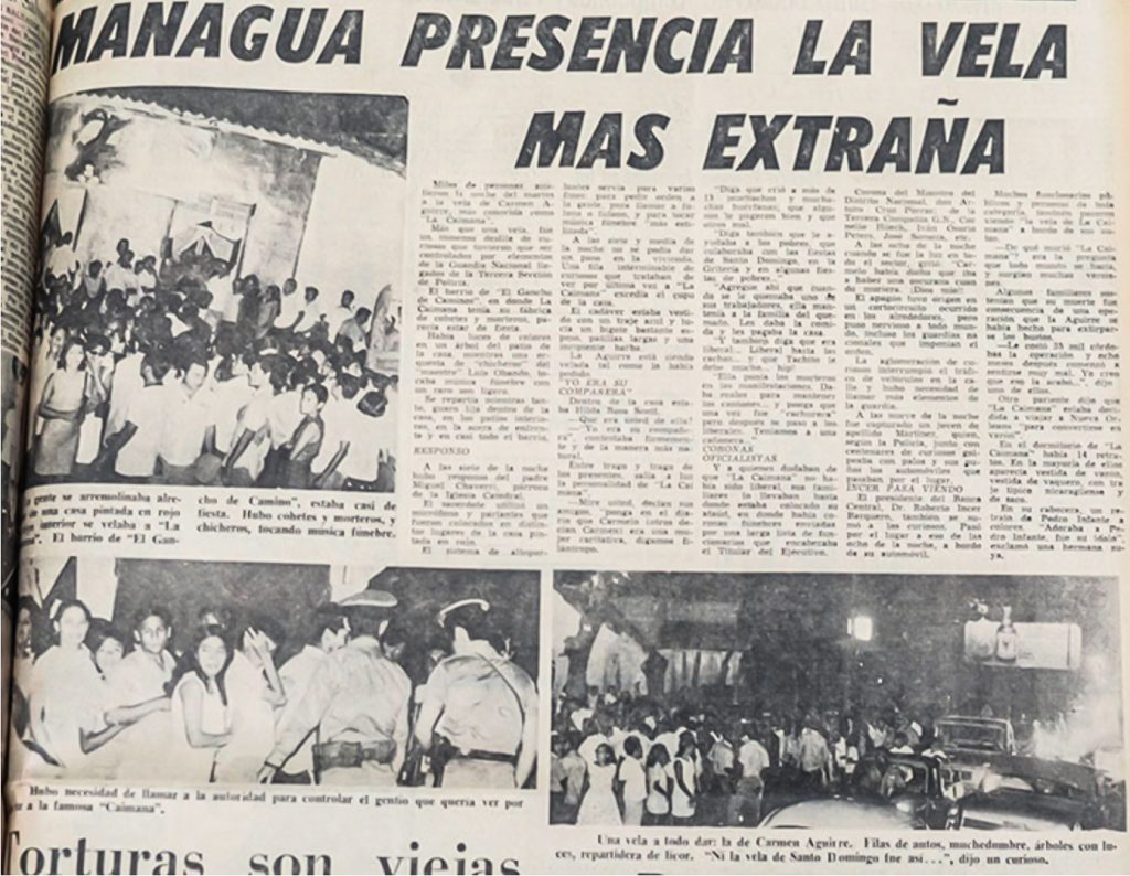 Así reportó La Prensa la multitud que acudió a la vela de La Caimana. LA PRENSA / ARCHIVO
