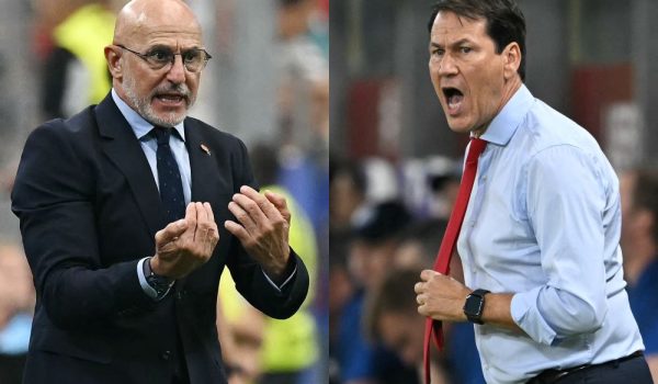 Luis De la Fuente y Rudi Garcia, los técnicos de España y Bélgica en la Copa Mundial.