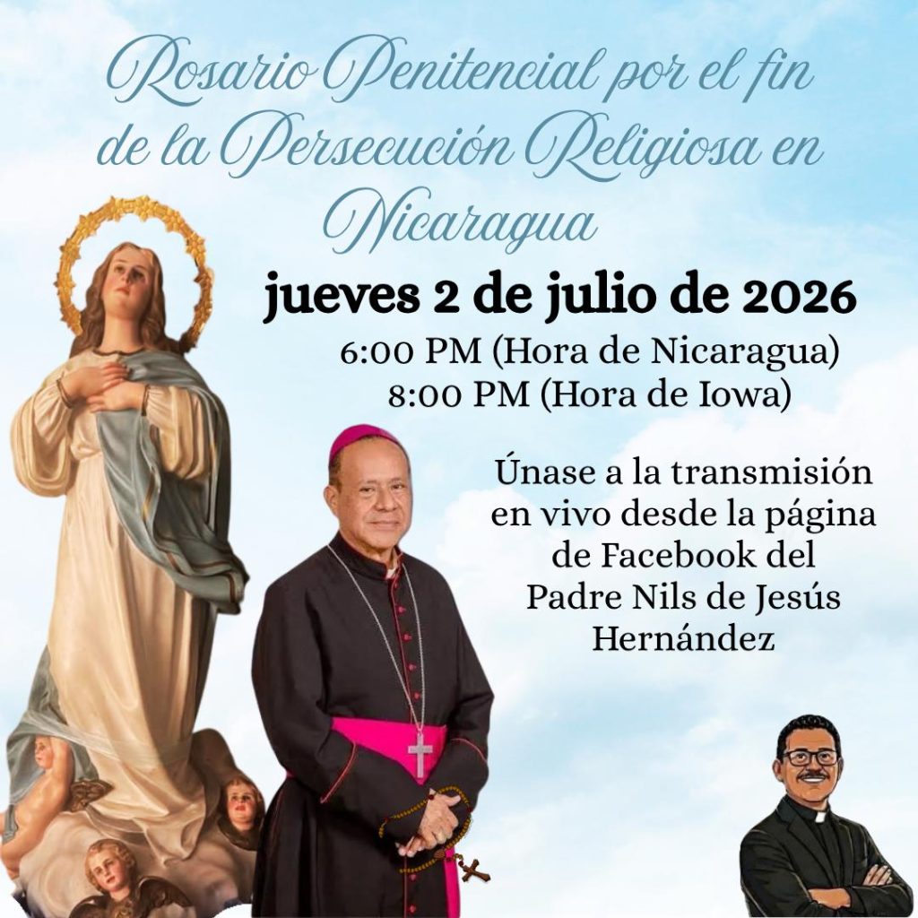 Rosario penitencial por el fin de la persecución religiosa en Nicaragua