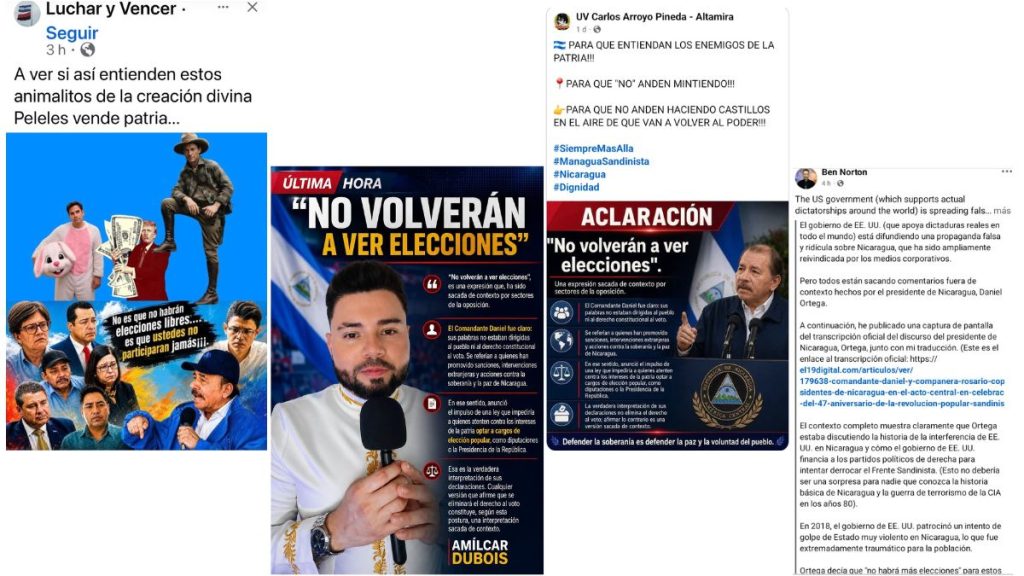 Orteguistas tratan de “explicar” a Ortega tras anuncio de abolición de elecciones