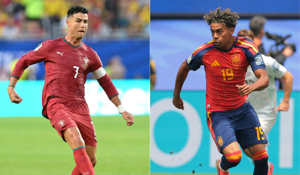 Ronaldo y Lamine, las máximas atracciones para el duelo de este lunes. LA PRENSA/AFP