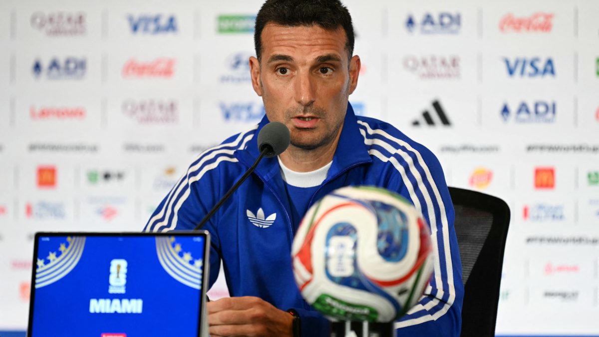 Lionel Scaloni, seleccionador de Argentina en el Mundial. LA PRENSA/AFP
