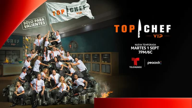 El poster de la nueva temporada del programa Top Chef VIP. Tomado de @Telemundo