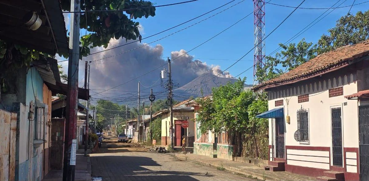 Explosiones que ha registrado el volcán Telica en León. Alcaldía de Telica