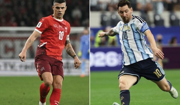 Xhaka y Messi, las figuras de Suiza y Argentina. LA PRENSA/ AFP