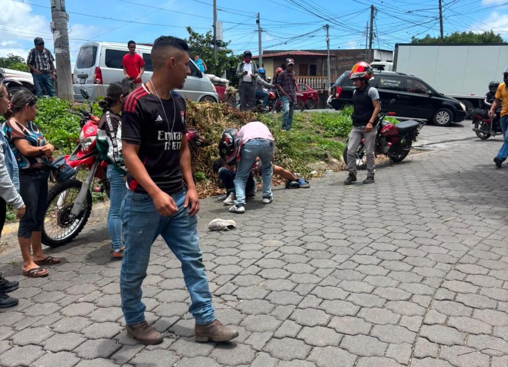 Motociclistas civiles capturan a delincuente en las calles de Matagalpa. Foto: Cortesía.