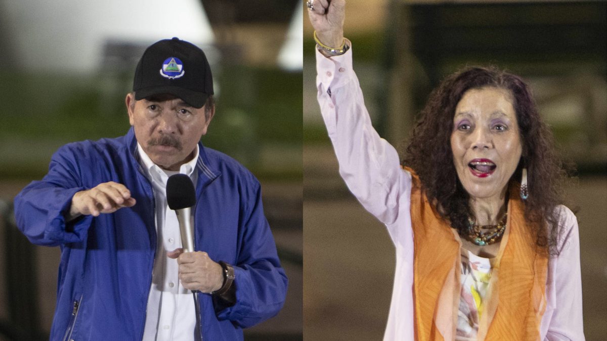 The Nicaraguan co-dictators: Daniel Ortega and his wife Rosario Murillo. EFE/ ARCHIVO