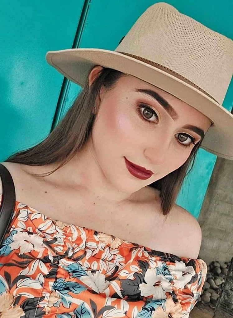 Emily Beltrand, de 26 años, quien fue víctima de un accidente en Somotillo. Foto: Emily Beltrand/Facebook.