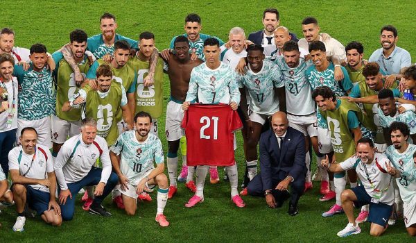 Portugal rindió homenaje a Diogo Jota tras su victoria en el Mundial contra Croacia. Foto: BBC Mundo
