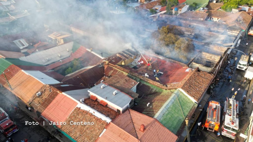 Incendio en León. Foto: Jairo Centeno.