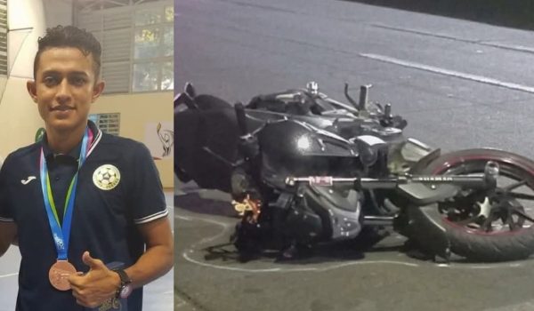 Jonathan Alberto Vega Aburto, de 32 años, es el futbolista fallecido en accidente. Foto: La Primerísima.