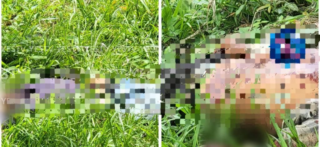 Cuerpo de padre e hijo asesinados en una finca en Matagalpa. Foto: Canal Yes TV/Facebook.