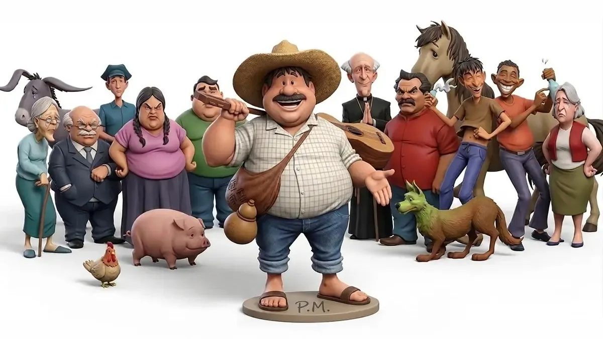 Una caracterización de los personajes de Pancho Madrigal. LA PRENSA/ TOMADA DE REDES SOCIALES