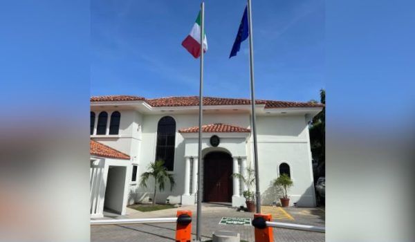 Embajada de Italia en Managua se ubica en residencial Las Colinas. LA PRENSA / Tomada de Facebook