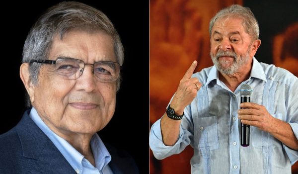 El escritor nicaragüense y exvicepresidente de Nicaragua, Sergio Ramírez (izq.), y el presidente de Brasil, Luiz Inácio Lula da Silva.