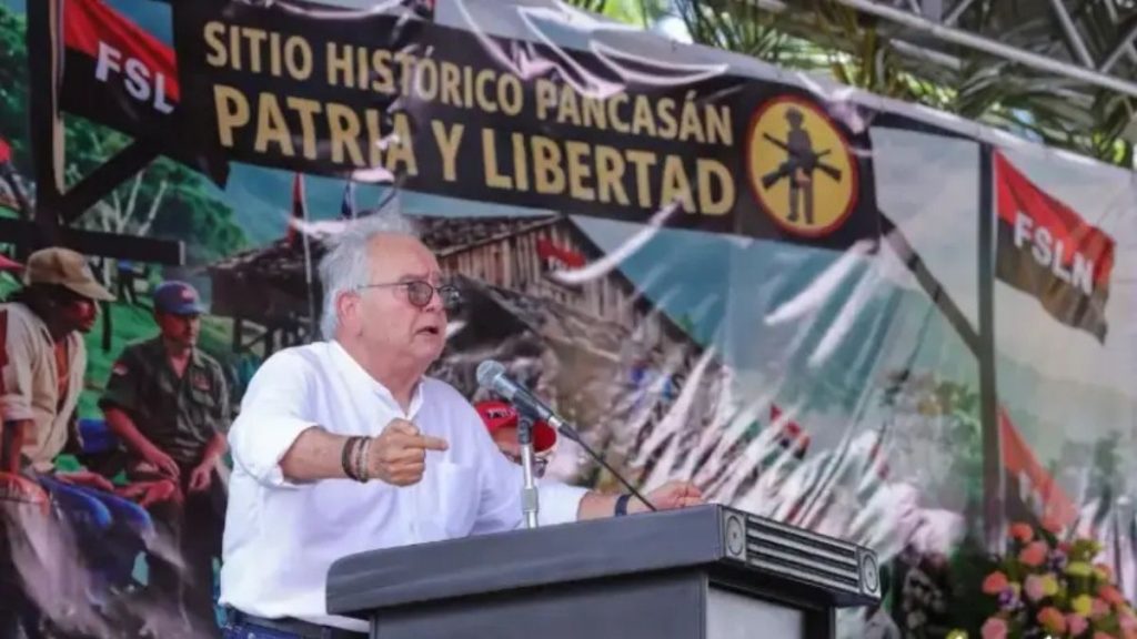 El presidente de la Asamblea Nacional, Gustavo Porras, durante la Sesión Especial de la Asamblea Nacional en Conmemoración del 59 Aniversario de la Gesta Heroica de Pancasán. Foto: El 19 Digital.