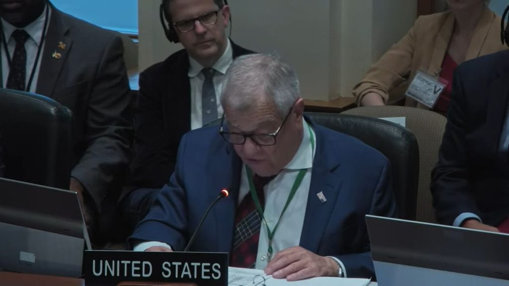 El representante de Estados Unidos, Michael Kozak. Captura de pantalla.
