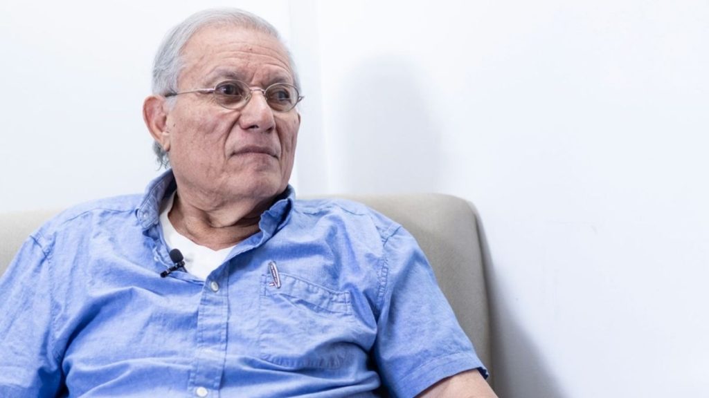 El sociólogo Óscar René Vargas en una entrevista en Costa Rica. Foto/Cortesía