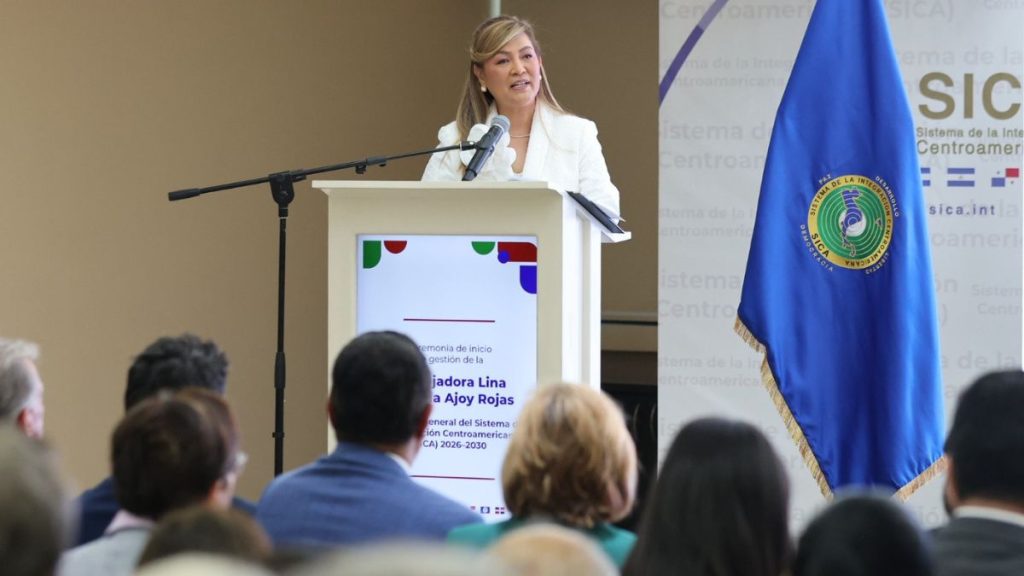 Lina Eugenia Ajoy Rojas asume el cargo de secretaria general del Sistema de la Integración Centroamericana (SICA). Foto: SICA.