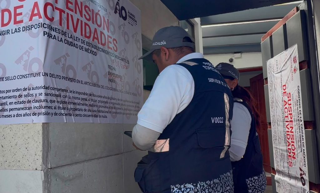 Inspección al inmueble que funcionaba como Consulado de Nicaragua en México. Tomado del X del alcalde de la localidad