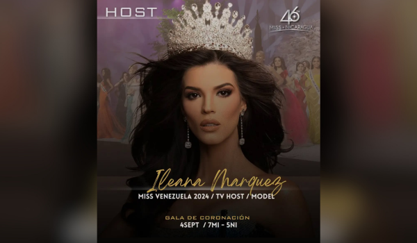 Miss Universe Nicaragua anuncia a Ileana Márquez como presentadora de la coronación