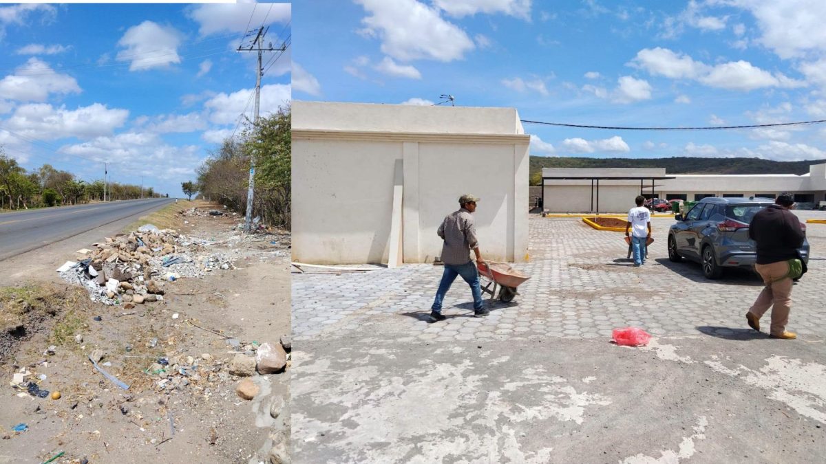 Multan a empresa constructora por depósito de desechos en sitio no autorizado en Tipitapa. Foto: Tomadas de redes sociales de la Alcaldía de Tipitapa.