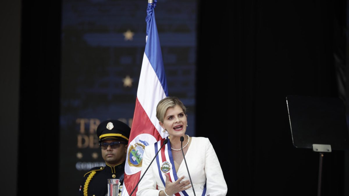 Foto de archivo de la presidenta electa de Costa Rica, Laura Fernández. EFE/ Jeffrey Arguedas