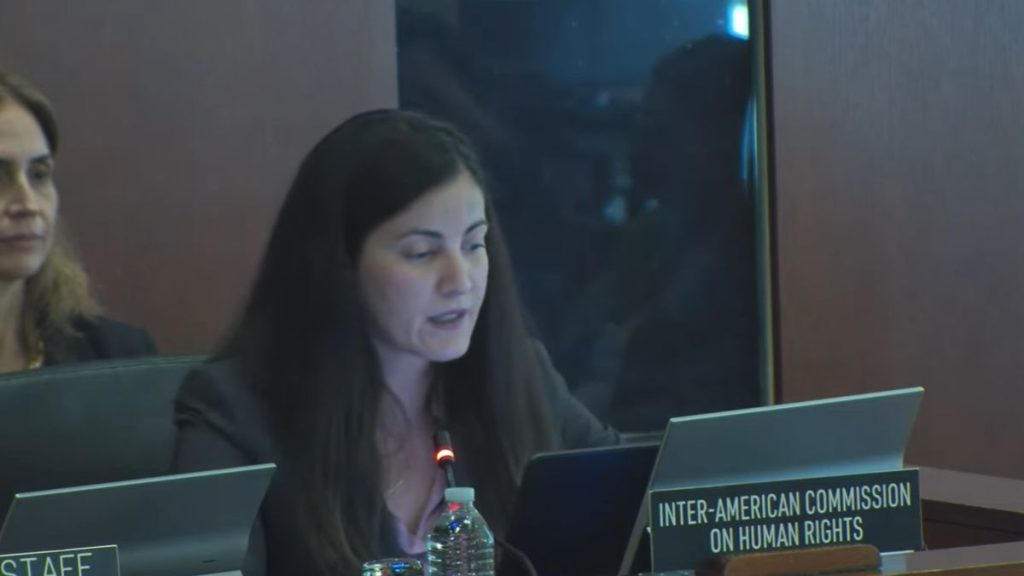 Rosa María Payá, relatora para Nicaragua de la CIDH.