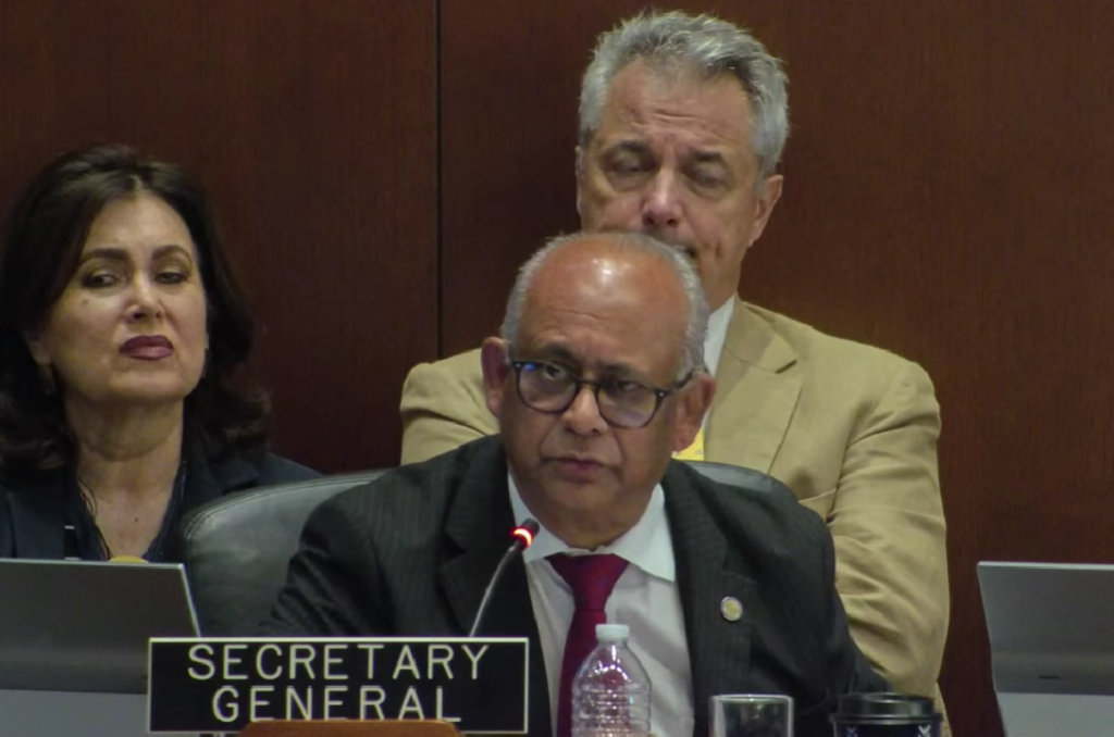 Secretario General de la Organización de Estados Americanos.