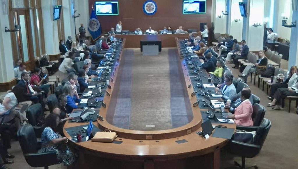 Sesión ordinaria de la OEA sobre Nicaragua. LA PRENSA/Captura de pantalla