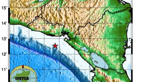 Se registra sismo de 5.9 en Nicaragua