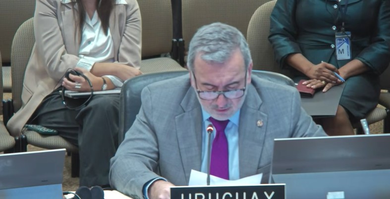Representante de Uruguay en la OEA. Captura de pantalla