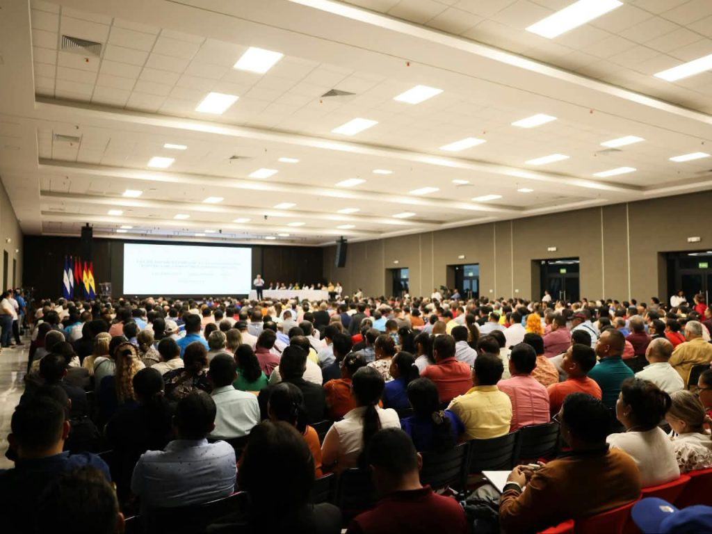 Sectores de la Iglesia Evangélica convocados para respaldar reformas electorales que impulsa la dictadura. Foto: Tomada de Facebook / Asamblea Nacional