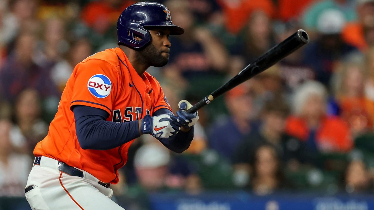 Yordan Alvarez, el súper bateador de los Astros de Houston. LA PRENSA/AFP