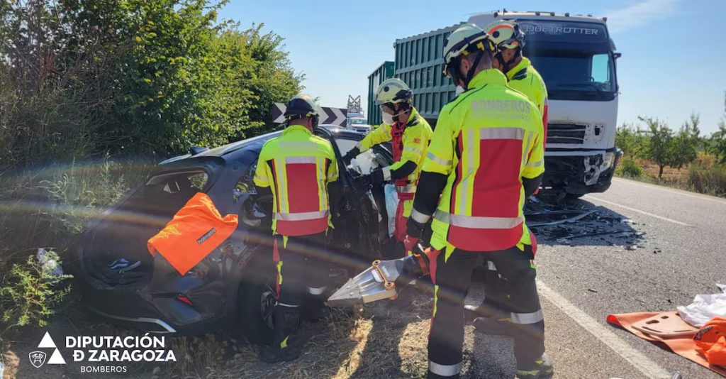 Un nicaragüense muerto y otro grave tras accidente en Zaragoza, España. Foto: El País.