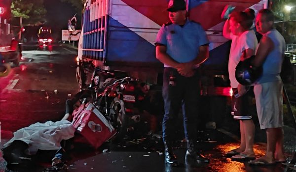 Motociclista delivery fallece tras impactar contra un camión en Ciudad Sandino