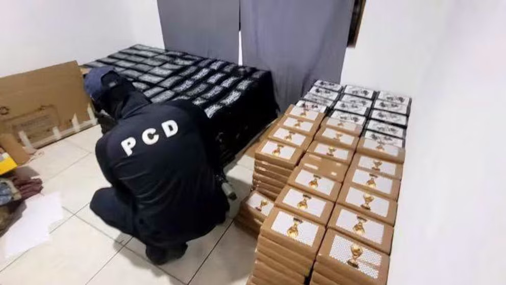 Costa Rica decomisa a nicaragüense casi una tonelada de cocaína. Foto: Infobae.
