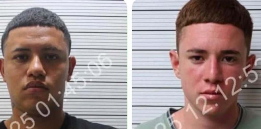 Estos serían los dos sujetos prófugos por el presunto secuestro de un nicaragüense en Costa Rica. Foto: La Teja.