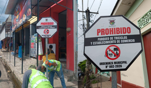 Prohíben parqueo de triciclos en los alrededores del Mercado Central de Chinandega