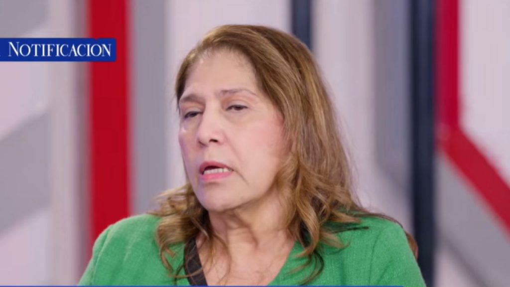 Ana Julia Guido, presidenta de la CSJ, en una entrevista en el oficialista Canal 8. Captura de pantalla.