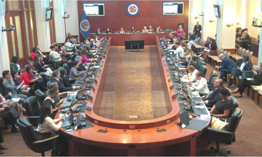 Consejo Permanente de la OEA reunido el 23 de septiembre de 2026. Captura de pantalla.