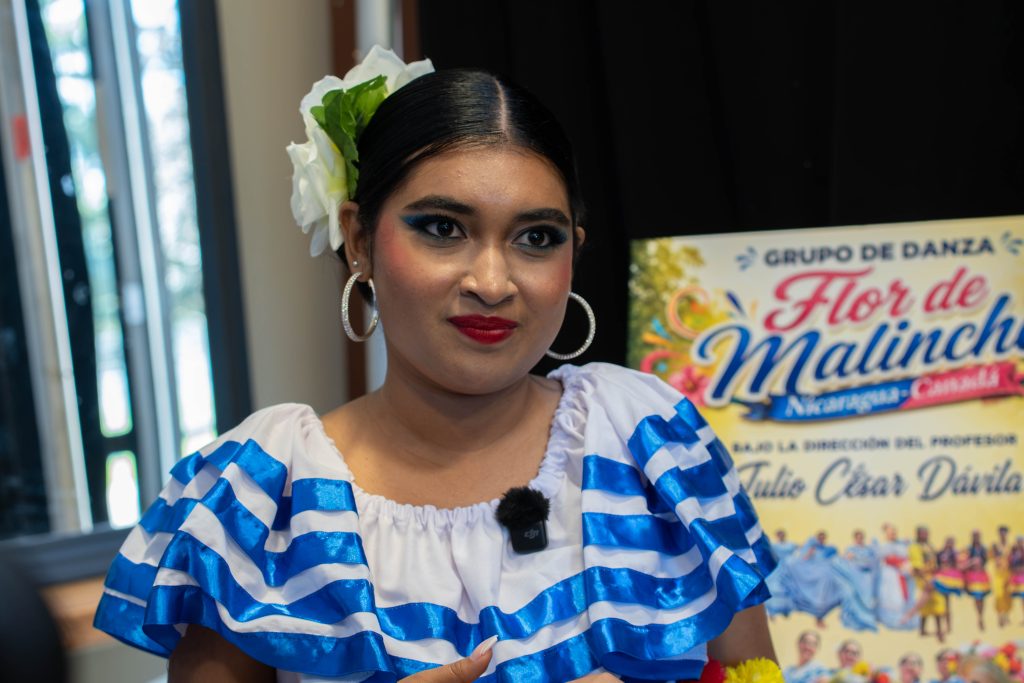 María Dávila integrante del grupo de danza Flor de Sacuanjoche. LA PRENSA