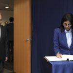 Guterres recibe a Delcy Rodríguez antes de reunión con Trump y de intervenir en ONU