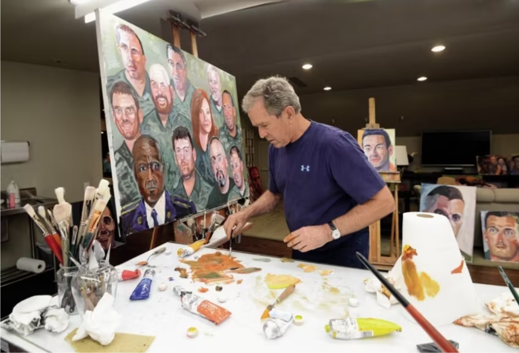 Bush comenzó a pintar después de abandonar la Casa Blanca en 2009