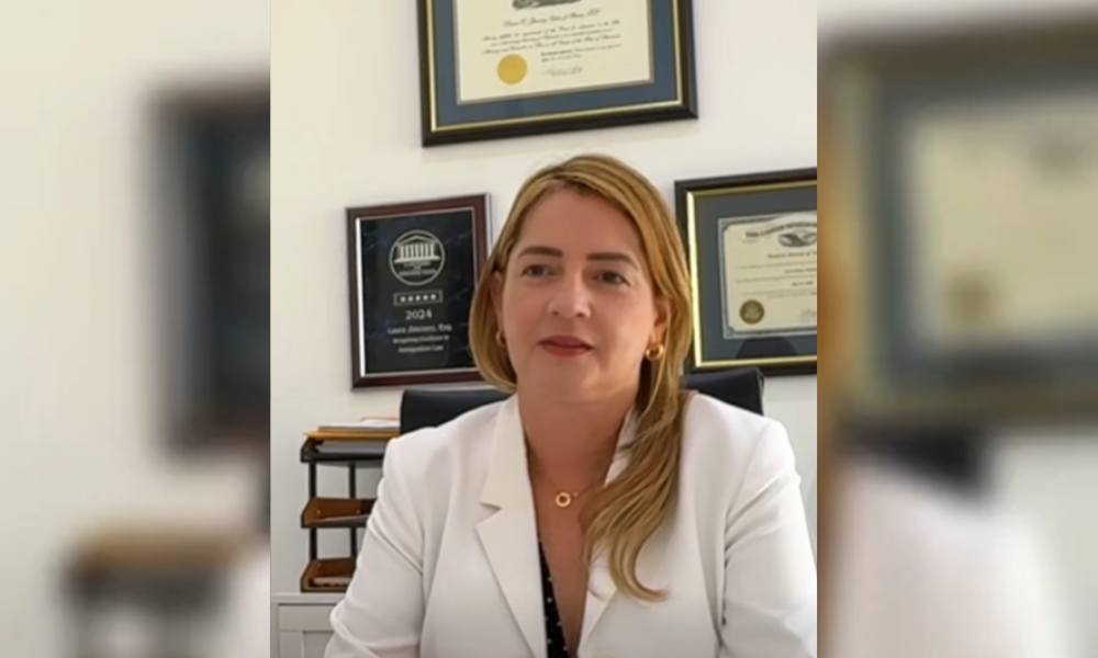 Abogada de inmigración Laura Jiménez, defensora legal de Hossman Chavarría