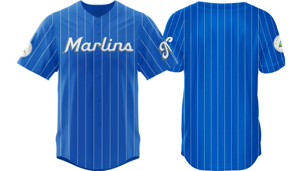 Esta es la camiseta conmemorativa por el Día de la Herencia Nicaragüense. Foto: Marlins
