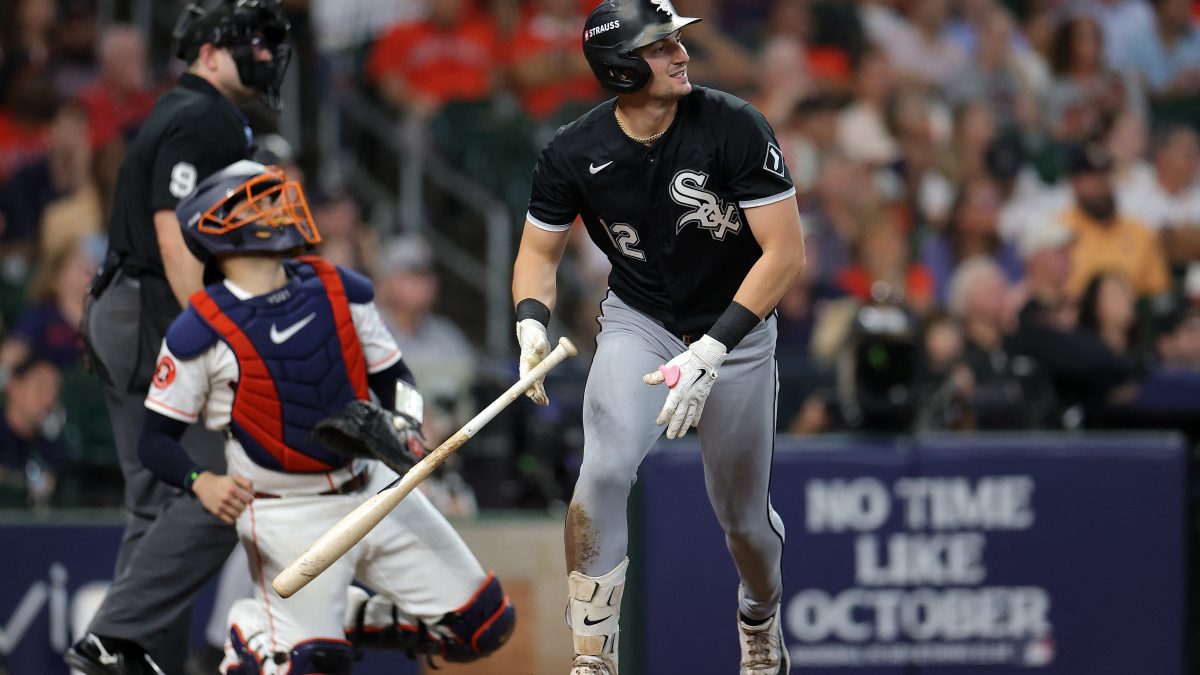 Colson Montgomery disparó jonrón por los Medias Blancas contra los Astros. LA PRENSA/AFP