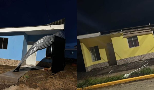 Viviendas recién construidas del programa Bismarck Martínez sufren daños por torbellino en Nagarote